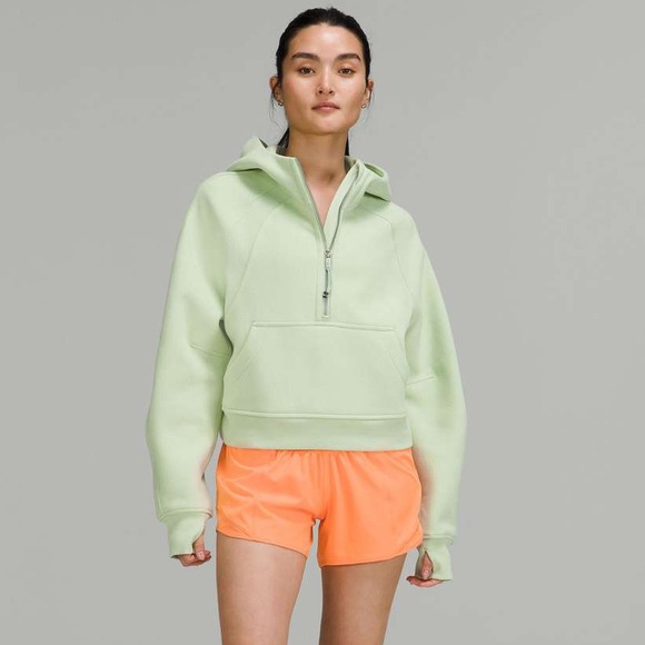 lululemon athletica Jackets & Blazers - LULULEMON SCUBA OVERSIZED 1/2 ZIP HOODIE IN CREAMY MINT (NWT)
